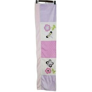 Tiddliwinks Window Valance Pink Purple Butterfly Flower Polka Dot Velour Nursery